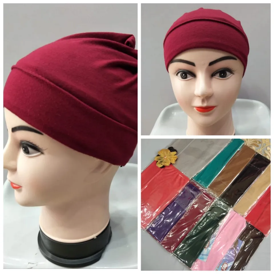 Plain Muslim Hijab Cap for girls HIjab caps hijab caps for girls stylish Soft Comfortable Fabric Multicolors Adjustable Size Daraz.pk