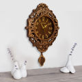 Hitco Fancy Bridal Wall Clock - Pendulum Wall Clocks - New Style Hanging Wall Clocks for Bedroom / Living Room / Decor - Decorating Item for Home - Clock Wall Stylish. 