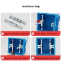 2PCS Junction Box Kit 86/118/120 Type Wall Mount Repair Tool Screws Support Rod Socket Switch Recovery Cassette Repairer Dark Box Repair Pole. 