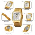 SKMEI Men Quartz Watch Stainless Steel Watch Band Fashion Simple Business Style With luminous For Men 9133. 