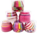 Beautiful Paper Cup Cake Mould - 100 Pcs - Multicolor. 