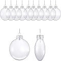 Indoor Christmas Tree Decor Plastic Ball Ornaments Clear Plastic Christmas Balls Oval Christmas Decorations Transparent Disc Ornaments. 