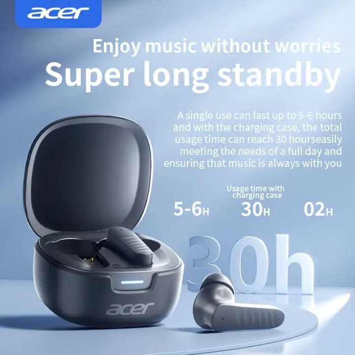 NEW%20Acer%20OHR503%20ANC%20Wireless%20TWS%20Earphone%20Bluetooth%205.4%20Active%20Noise%20Cancellation%20Headset%20ENC%20HD%20Call%20TWS%20Earbuds%20LED%20Display%20-%20Image%202