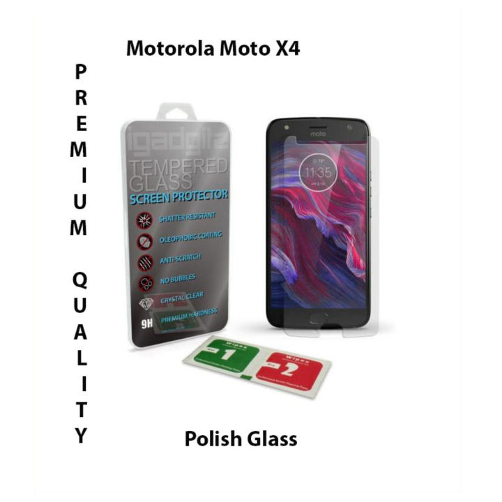 Motorola Moto X4 High-Quality Polish Screen Tempered Glass Protector Ultimate Clarity For Motorola Moto X4