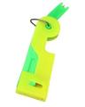 Techmanistan Hand Needle Threader - Green & Yellow. 