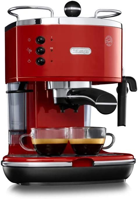 DeLonghi Icona ECO311.R Pump Espresso Coffee Maker Red