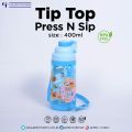 Cartoon Characters Water Bottle With Straw Bright  Tip Top Press N Sip. 