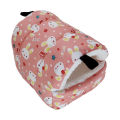 Squirrel Nest Cartoon Pattern Keep Warmth Soft Texture Small Animal Hamster Squirrel Nest House Pet Product. 
