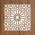 Geometric islamic Pattern Home  Décor, Meditation Room, Fabric Painting ID#207. 