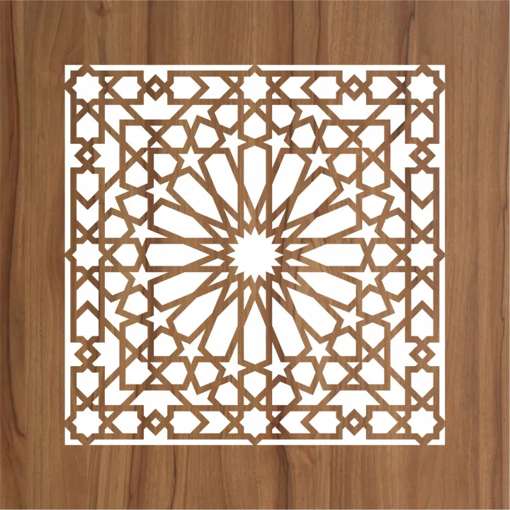 Geometric%20islamic%20Pattern%20Home%20%20D%C3%A9cor,%20Meditation%20Room,%20Fabric%20Painting%20ID#207%20-%20Image%203