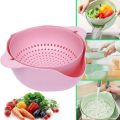 Kitchen organizer Double Layer Colander Drainer Basket with Bowl for Washing Fruits and Vegetables convenient kitchen accessories strainer kitchen organizer storage baskets. 