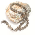 Beautiful Handmade Floral Design 8mm 925 Sterling Silver 34 Muslim Islamic Prayer Beads Tesbih Tasbeeh Rosary (Made in Turkey) Execellent Brides gifting - tasbi counter Stress Relaxation. 