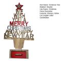 Xmas Tree Ornament Festival English Letter Merry Christmas Tree Home Decoration. 