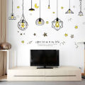 Modern Star Moon Wallpaper Background Baby Room Home Office Wall Sticker Decor. 