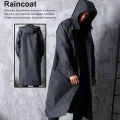 New Fashion Waterproof Raincoat Barsati Men Women Adults Outdoor Long Rain Coat Hooded Coats For Travel Climbing Cycling with Cap & Zip. 