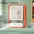 Cooling Fan | Small Desk Fan with Mist Spray, LED Night Light | Battery Operated Water Misting Fan, USB Rechargeable Portable Quiet Mini Desktop Cooling Fan for Indoor Outdoor. 