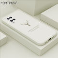 Hontinga for OPPO A54 2021 Back Cover Lucky Pattern Mobile Cover Soft Silicone Square Case. 