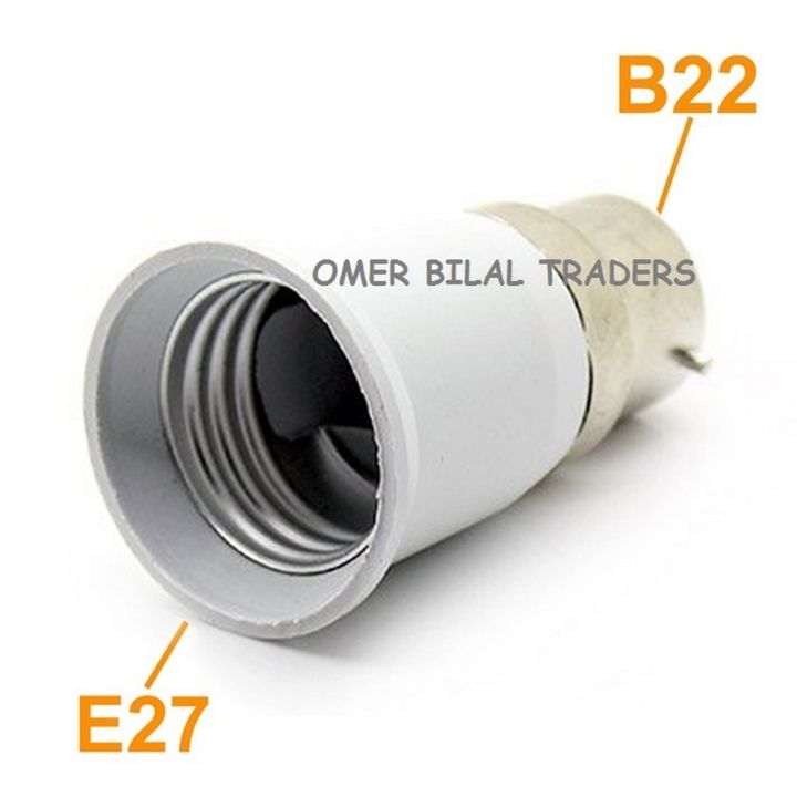 B22 to E27, Lamp Holder Converter, Pin to Screw