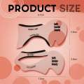 2PCs Eyeliner Stencils Winged Eyeliner Stencil Models Template Shaping Tools Eyebrows Template Card Eye Shadow Makeup Tool. 