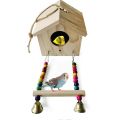 UK bird toys Pet Nest Bird House for cage nesting , Balcony and Garden Hanging for all typea sparrows java , finches , love birds , budgies ummingbird, Birds Nest for Balcony Made with Quality Wood. 