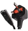 AC Power Cord 2 PIN Power Cable For PC, Laptop, TVs, PS5, PS4, PS3 And Xbox. 