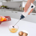 Rechargeable Eggbeater Handheld Stainless Milk Frother Foamer Blender Coffee Mixer with Charging Cable.. 