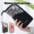 Travel Makeup Brush Bag Portable Cosmetic Brush Holder Organizer Waterproof Stand-Up Makeup Brush Pouch Zipper Toiletry Bag. 