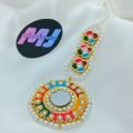 Mani Jewelry Bahawalpuri Kundan bindiya beautiful design 2 colour available Multi/golden bindiya for women & girls. 