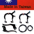 •	Full Brake Set For Mountain Bicycle Brake set for cycle Brake set for MTB Kids Cycle Brake Caliper Bicycle 14T 16T 20T Size Front Rear Set Brake Shoe levers cables  v brake caliper set. 