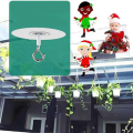 10Pcs Adhesive Ceiling Hooks for Popcorn Concrete Textured Ceiling Wall Surface, No Drilling Self Adhesive Ceiling Hooks Easy Install Easy to Use. 