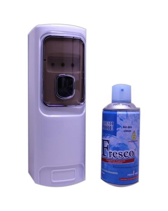 Automatic LED Indicator Air Freshener Dispenser With Free Fresco Air - White 300ml