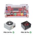 24 Pins ATX Power Supply Breakout Board and Acrylic Case Kit Module. 