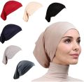 Pack of 2 Plain Black hijab cap, White, Red, Navy Blue Hijab Caps for Girls JK Cart Inner Hijab Scarf Islamic Under Scarf Cotton Islamic Hat Abaya Cap Available in Black, White, Red, Navy Blue. 