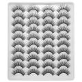 20 Pairs 3D Chemical Fiber Lashes Natural False Eyelashes. 