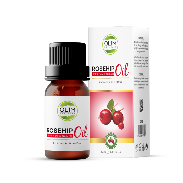 OLIM NATURALS - Rosehip Oil 10 ML Pure Undiluted Cold Pressed Skin Care Massage Hair