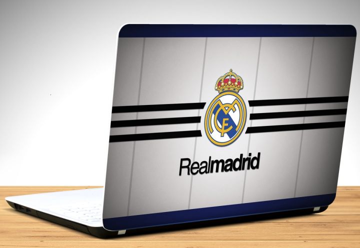 Real%20Madrid%20logo,%20Football,%20Cartoon,%20Laptop%20Skin%20Vinyl%20Sticker%20Decal,%2012%2013%2013.3%2014%2015%2015.4%2015.6%20inch%20Laptop%20Skin%20Sticker%20Cover%20Art%20Decal%20Protector%20Fits%20All%20Laptops%20-%20Image%202