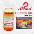Prima linseed oil 100ml Plastic bottle for oil painting. 