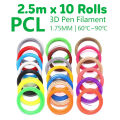 3D Pen Wire For 3Doodler Pen 3D Filament For Realistic Printing Educational 3D Pen Wire For Home Art Activity Set (2.5m lenght). 