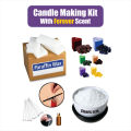 Candle Making Kit For Beginners & Experts - Scented Candle Making Kit with 500g Paraffin Wax - Stearic Powder - Candle Cotton Wicks - Wick Holders - Candle Fragrance & Candle Dyes | Raw Material For Candle Making | Homemade Candle Supplies. 