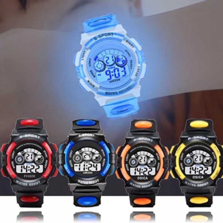 Boy's electronic watch Luminous dail life waterproof watch for boys and girls