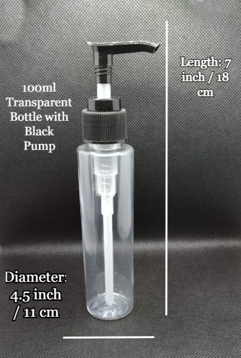 Pack%20of%203%20/%20Hair%20Oil%20Empty%20Bottle%20Refillable%20Pump%20Bottle%20100ml%20/%20Travel%20Size%20Cosmetic%20Bottles%20Shampoo,%20Hand%20Wash%20Lotion%20Bottles%20Empty%20Plastic%20Pump%20Bottles%20Transparent%20with%20Black%20Pump%20-%20Image%204