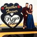 Customized Statue Frame-Customized Table Top Cut Out Beautiful Frames For Anniversary. 