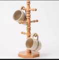Wooden Cup Holder - Wooden Holder - Cup Stand - Wooden Cup Stand (Tree Holds Up to 6 cups). 