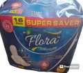 Sanitary Napkins Maxi Thick XXL 16 Pads by Flora Individually Packed with Maximum Absorbency. 