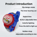 Spiderman Kids Watches For Boys Cartoon The Avengers Super Hero Children Rotate Watch with Flash Light Sanrio Girls Watch Gifts. 
