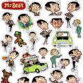 Mr Bean Stickers (UNCUT) A5 Sheet For Kids Girls Journal Scrapbook Phone Cover Laptop Notebook DIY Crafts. 