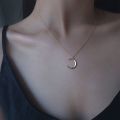 【Satisfaction guaranteed】Niche Design Moon Necklace for Women Trendy Chain Simple Elegant Minimalist Korean Style. 