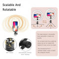 10" LED Ring Light Phone Holder For Selfie Makeup Photography Video Live Stream. 