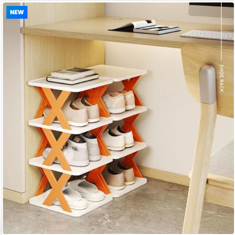 4, 5, Layers Stackable Shoe Rack Easy-assembled Shoe