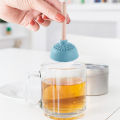 Creative Toilet Pump Tea Infuser Quirky Durable Toilet Pump Shaped Tea Infuser with Handle Perfect for Home Kitchen Reusable Silicone Strainer Food-grade Silicone Tea Infuser. 